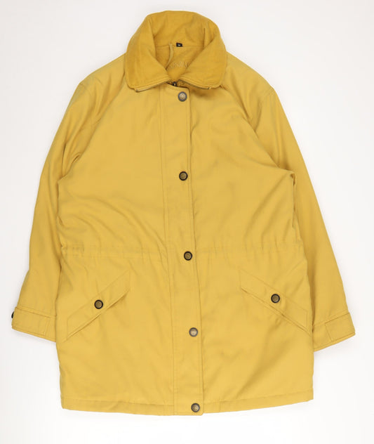 Dannimac Women's Yellow Mid-Length Basic Coat M