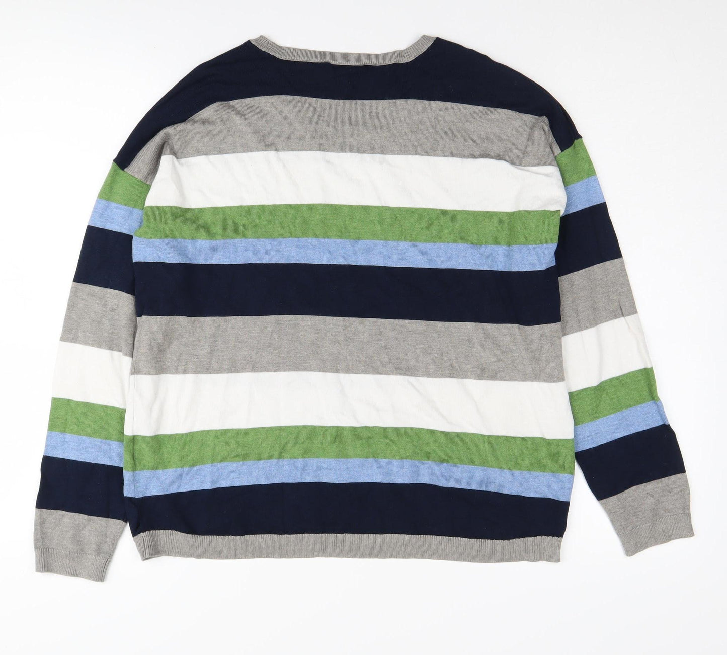 Pebble Bay Women's Multicoloured Striped Pullover Jumper 12