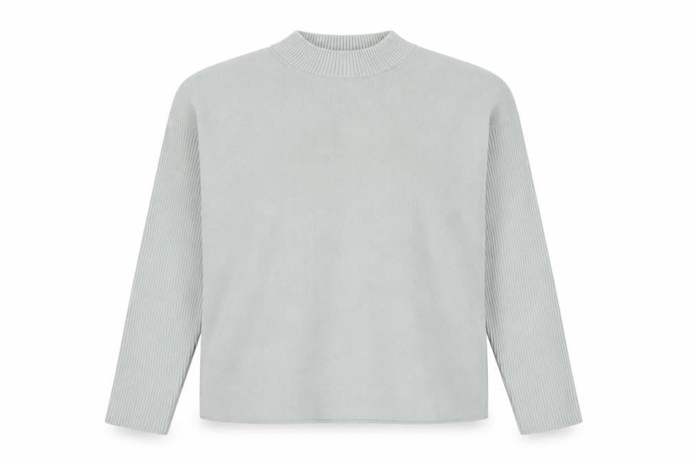 Oliver Boas Grey Mock Neck Pullover Jumper Size 6