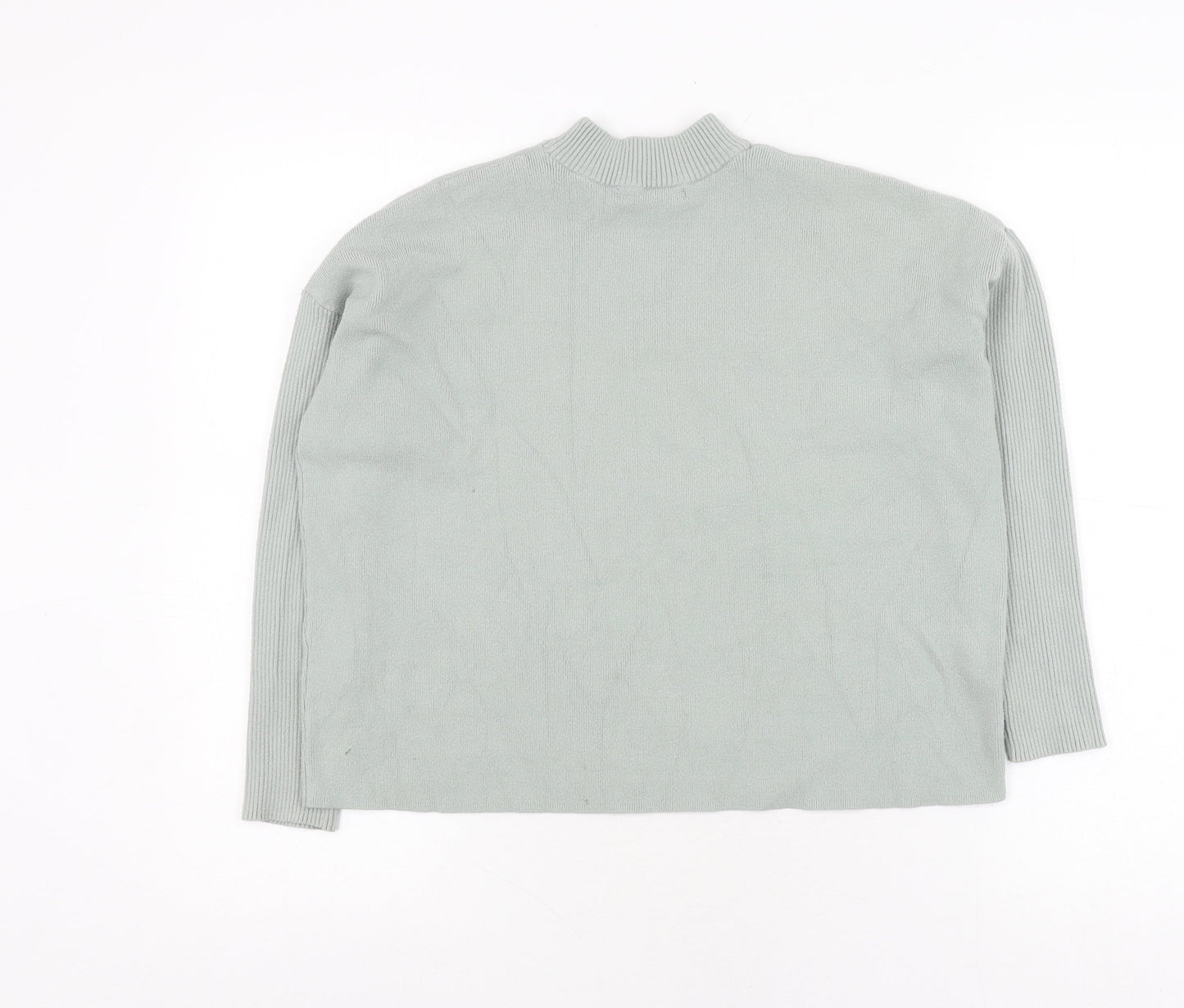 Oliver Boas Grey Mock Neck Pullover Jumper Size 6