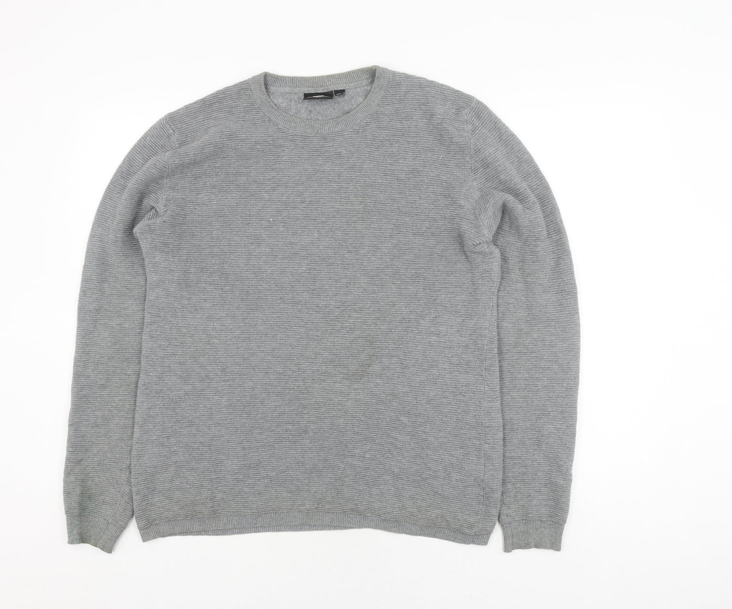 DR DENIM Men's Grey Pullover Jumper - Small, Casual