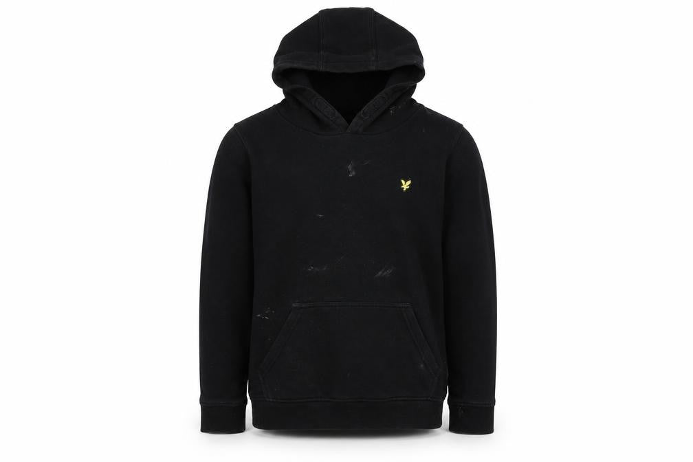 Lyle & Scott Men's Black Pullover Hoodie 9/10