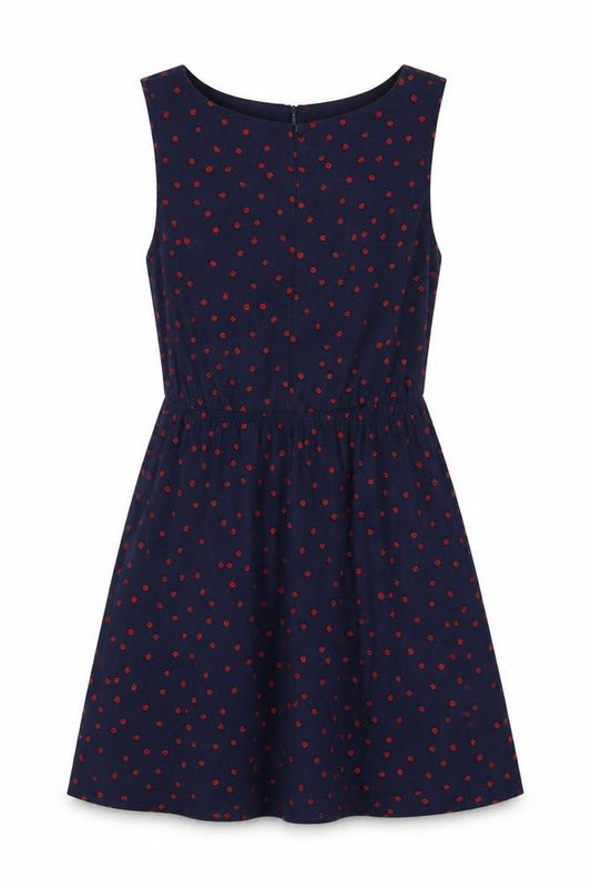 New Look Women’s Blue 12 A-Line Animal Print Dress