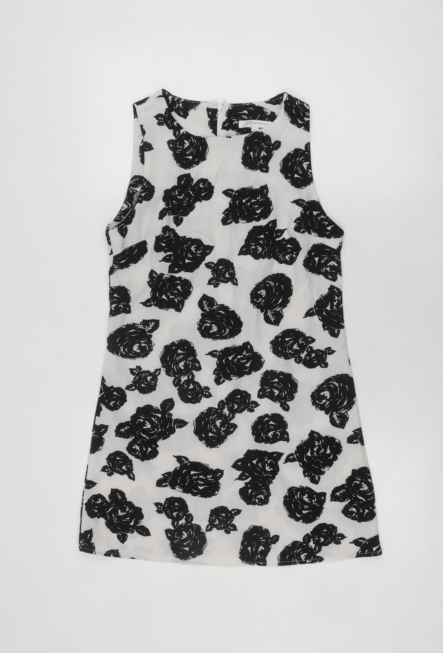 Glamorous XS Women’s Black White Floral Dress