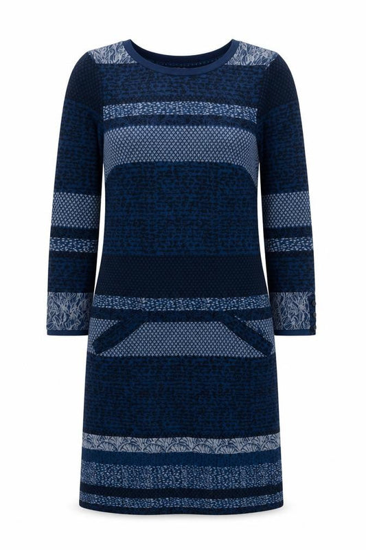 White Stuff Women's Blue Knit Dress Size 8