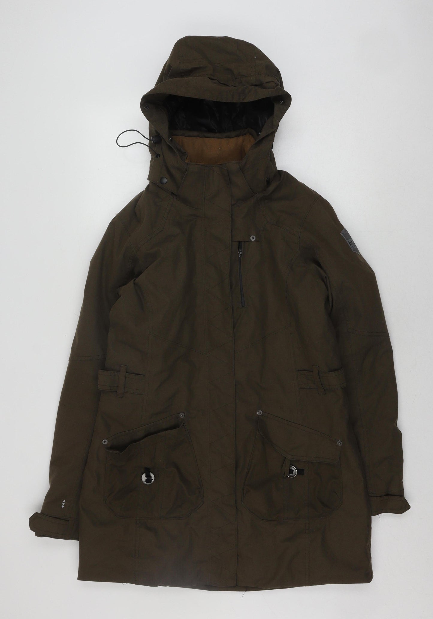 Skila Men's Green Parka Jacket, Regular Fit, Autumn/Winter