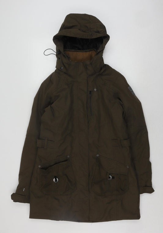 Skila Men's Green Parka Jacket, Regular Fit, Autumn/Winter