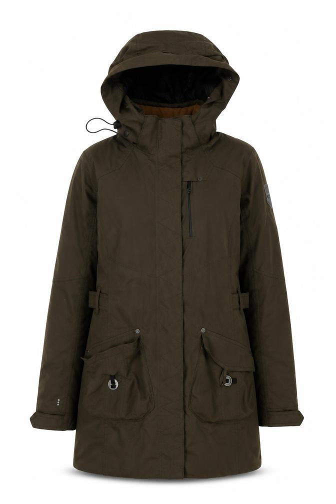 Skila Men's Green Parka Jacket, Regular Fit, Autumn/Winter