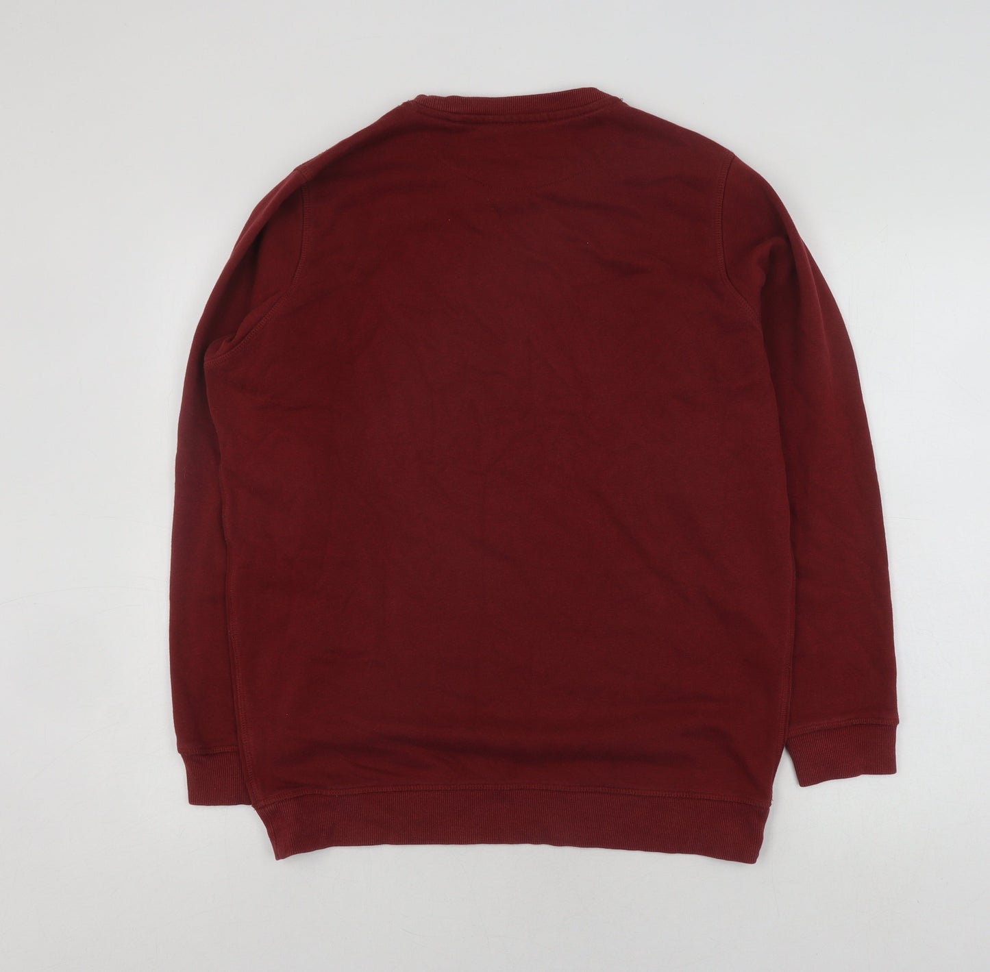 James Pringle Unisex Red Medium Cotton Pullover Sweatshirt