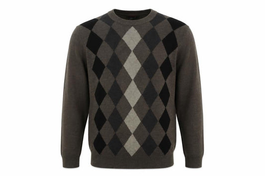 Dockers Men's Green Argyle Pullover Jumper
