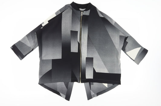 River Island Women's Geometric Zip Top Size 10