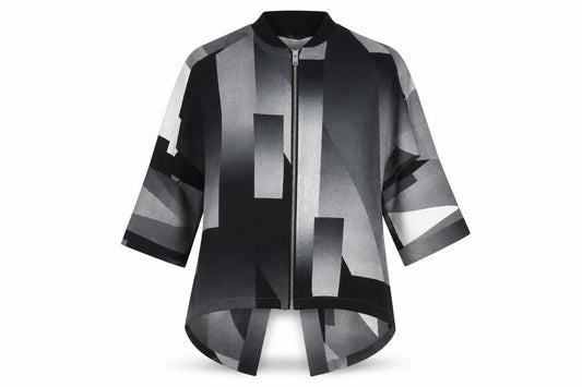 River Island Women's Geometric Zip Top Size 10