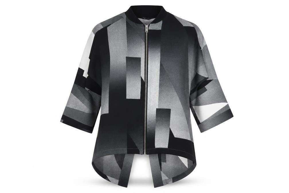 River Island Women's Geometric Zip Top Size 10