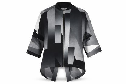 River Island Women's Geometric Zip Top Size 10