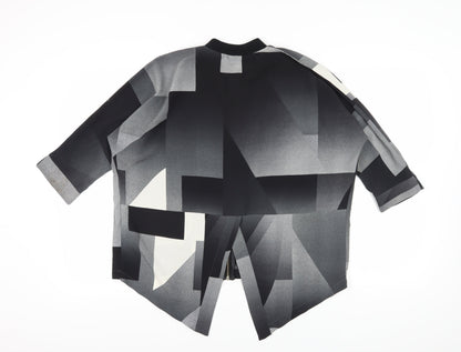 River Island Women's Geometric Zip Top Size 10
