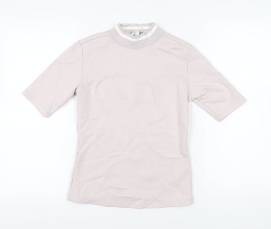 Adidas Womens Grey Basic T-Shirt Size 8