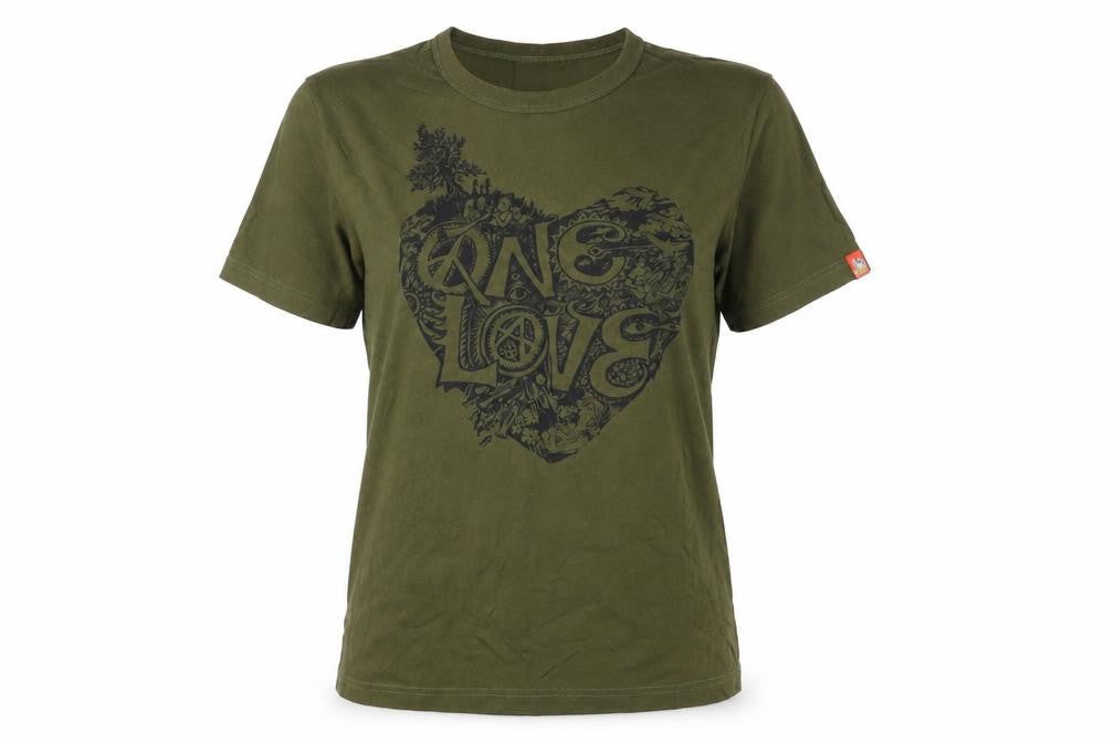 T-Street Unisex Green Short Sleeve T-Shirt L