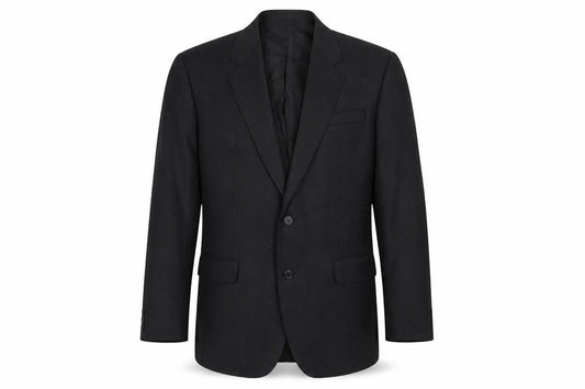 The Label Men's Black Wool Blazer, Size 40R, Formal