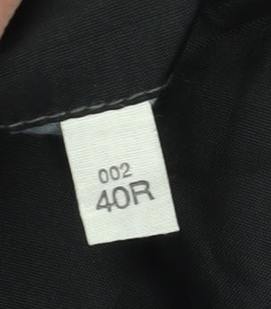 The Label Men's Black Wool Blazer, Size 40R, Formal