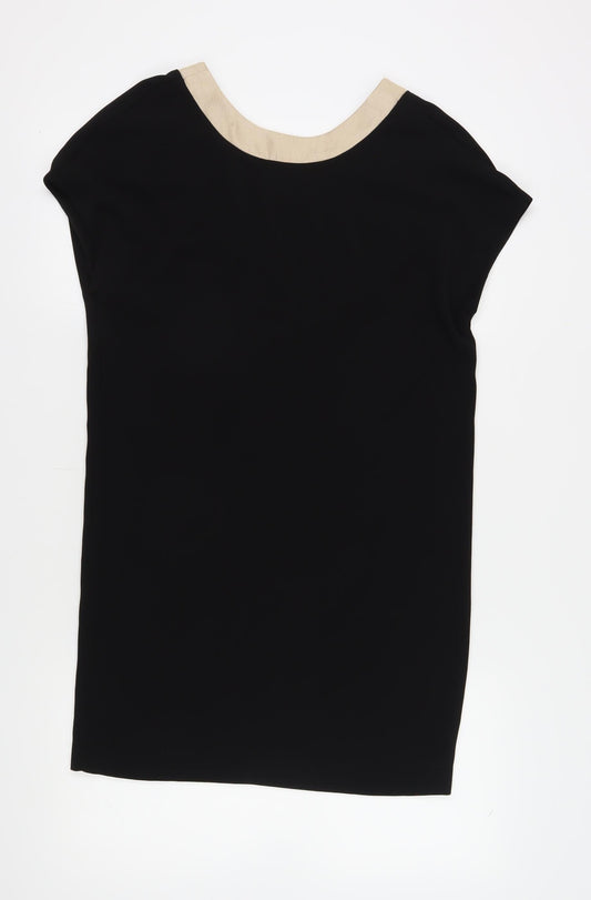 Moutaki Women's Black Shift Dress Size S Casual