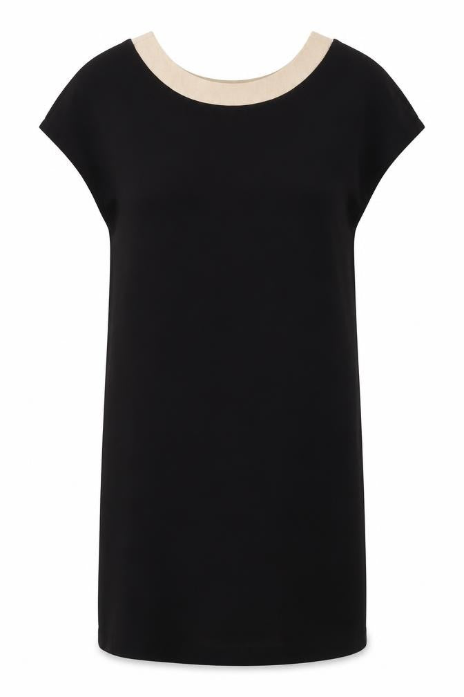 Moutaki Women's Black Shift Dress Size S Casual