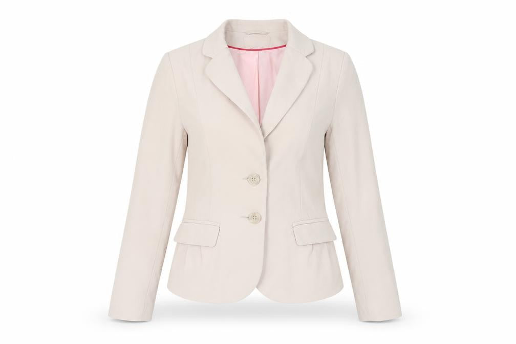 H&M Women's Beige Blazer Jacket Size 6 Business Casual