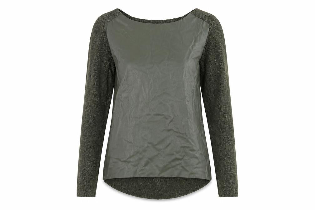 Zara Women's Green Pullover Jumper, Size L