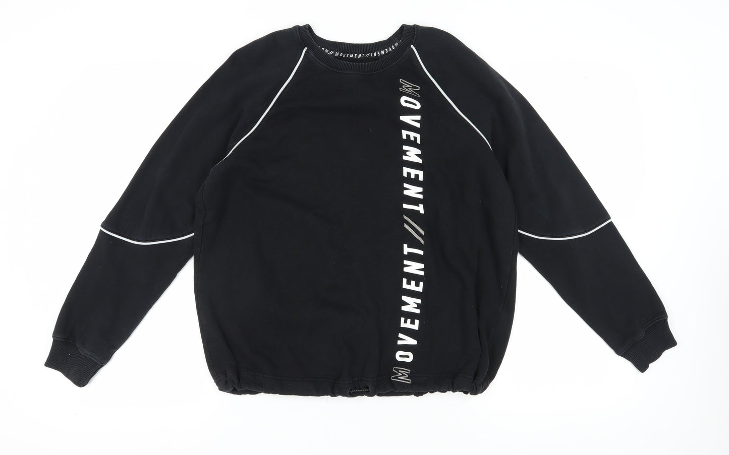 Next Unisex Black Pullover Sweatshirt Size 16