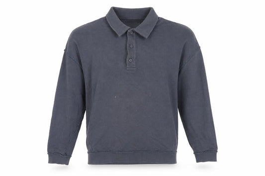 Topman Men's Blue Henley Sweatshirt Size S