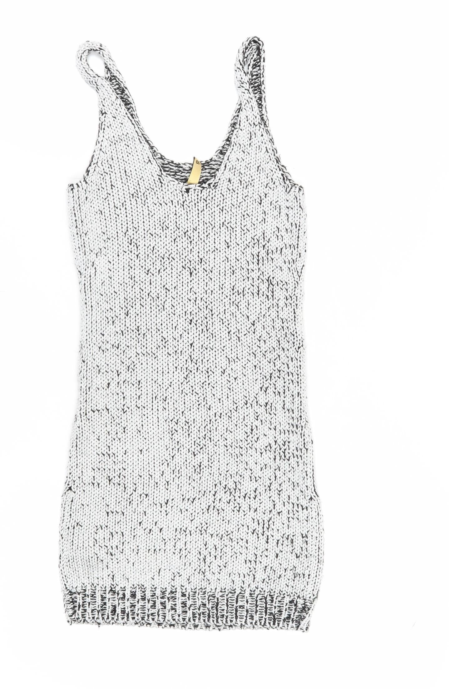 H&M Women's Grey Tank Dress Size 10 Knit Casual