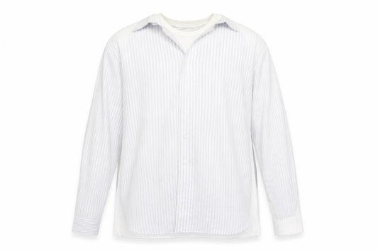 H&M Men's White Striped Pullover Sweatshirt XL
