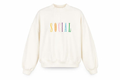 H&M Divided Women's White Pullover Sweatshirt S