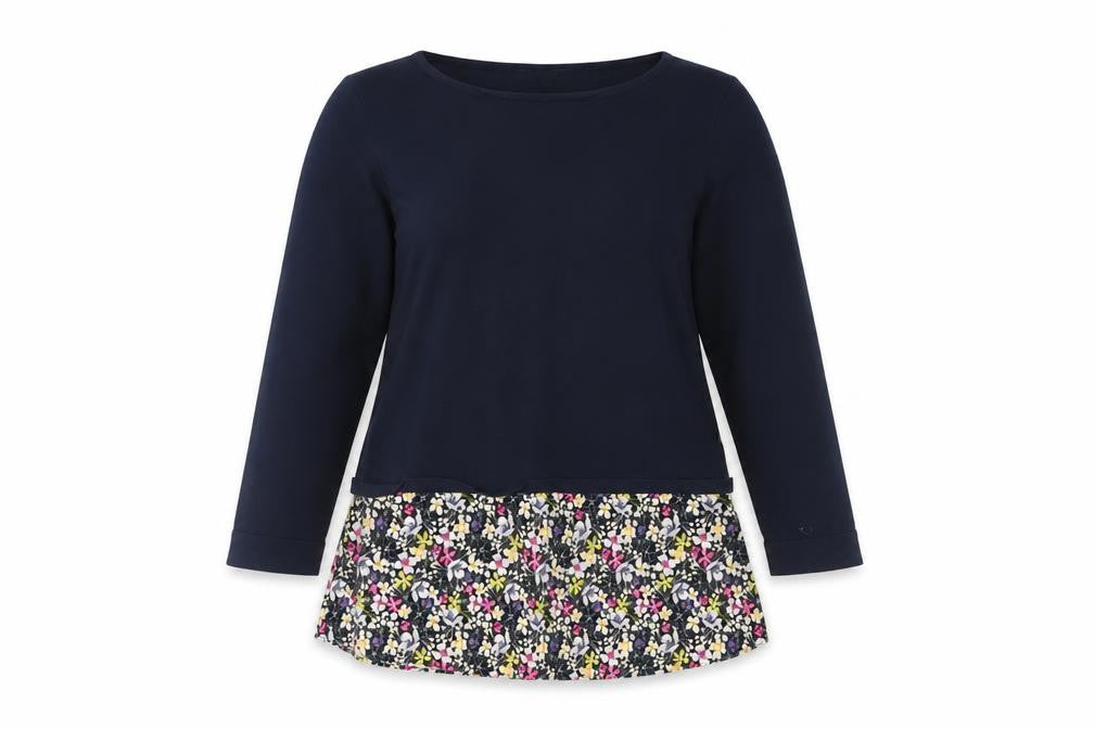 Next Womens Blue Floral Tunic Blouse Size 10