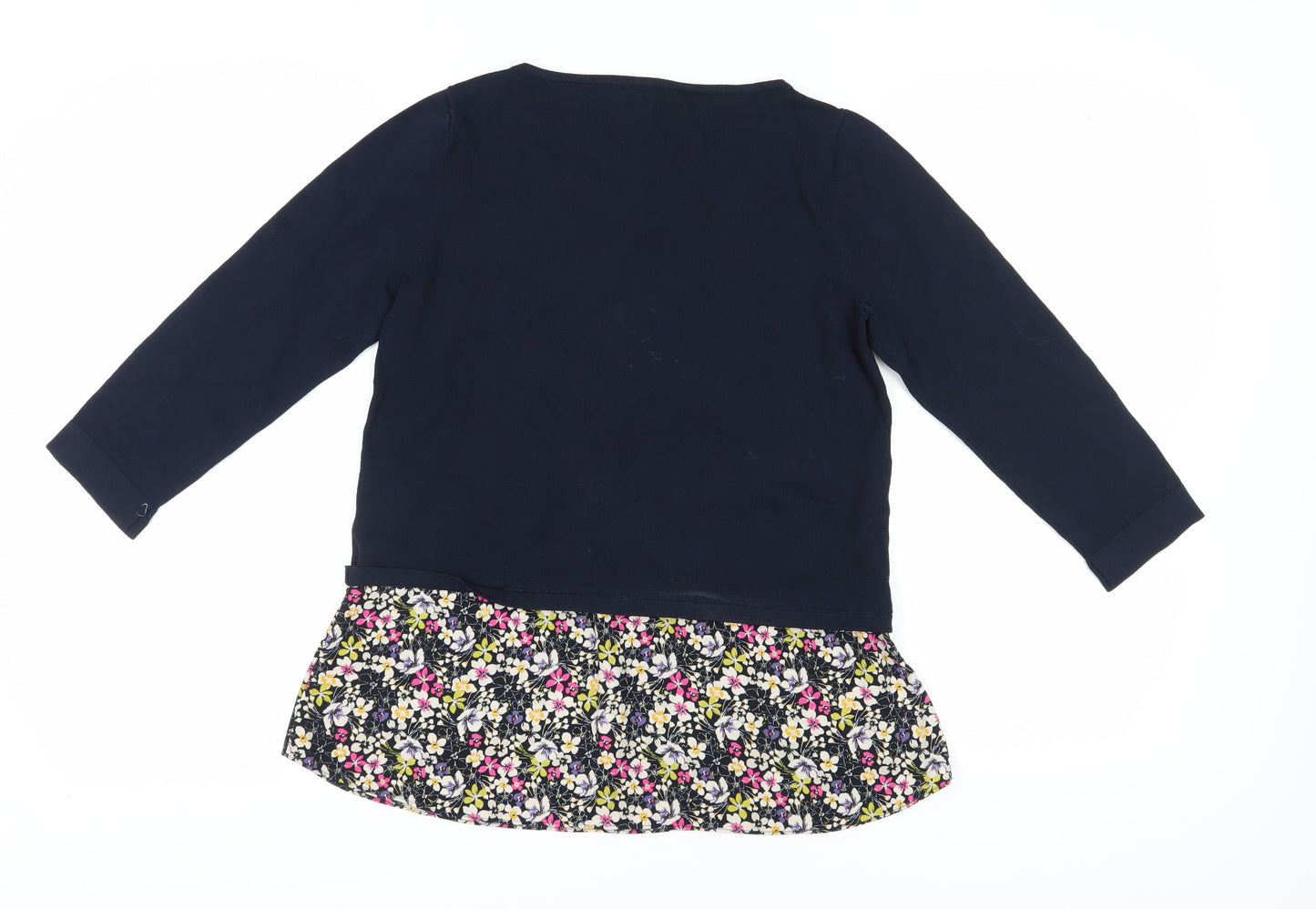 Next Womens Blue Floral Tunic Blouse Size 10