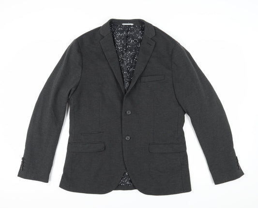 Selected Homme Men's Grey Slim Fit Blazer 42R
