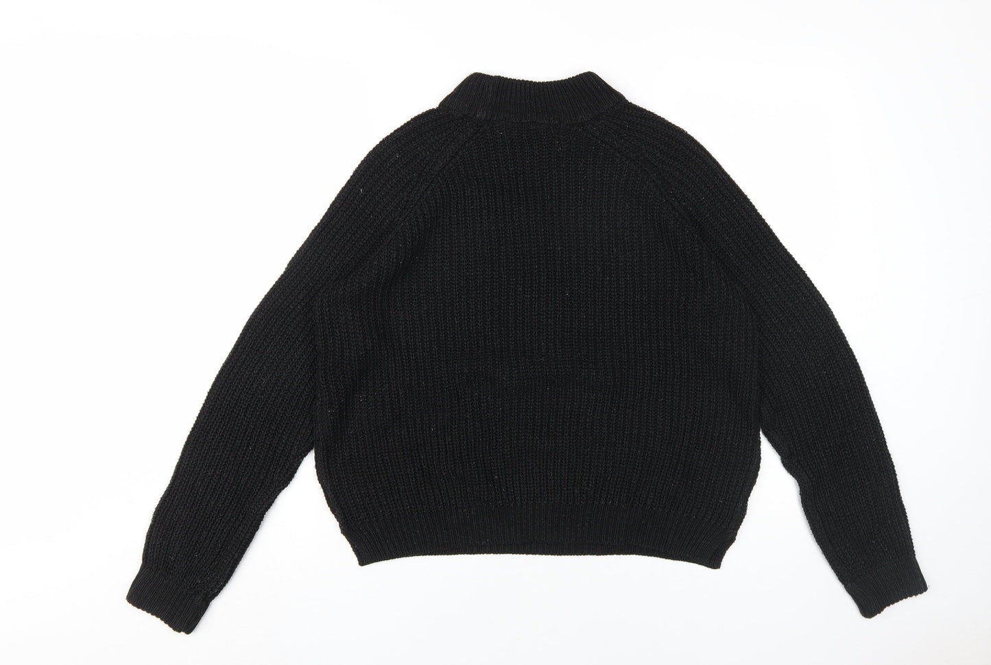 Vero Moda Women's Black XS Chunky Knit High Neck Jumper