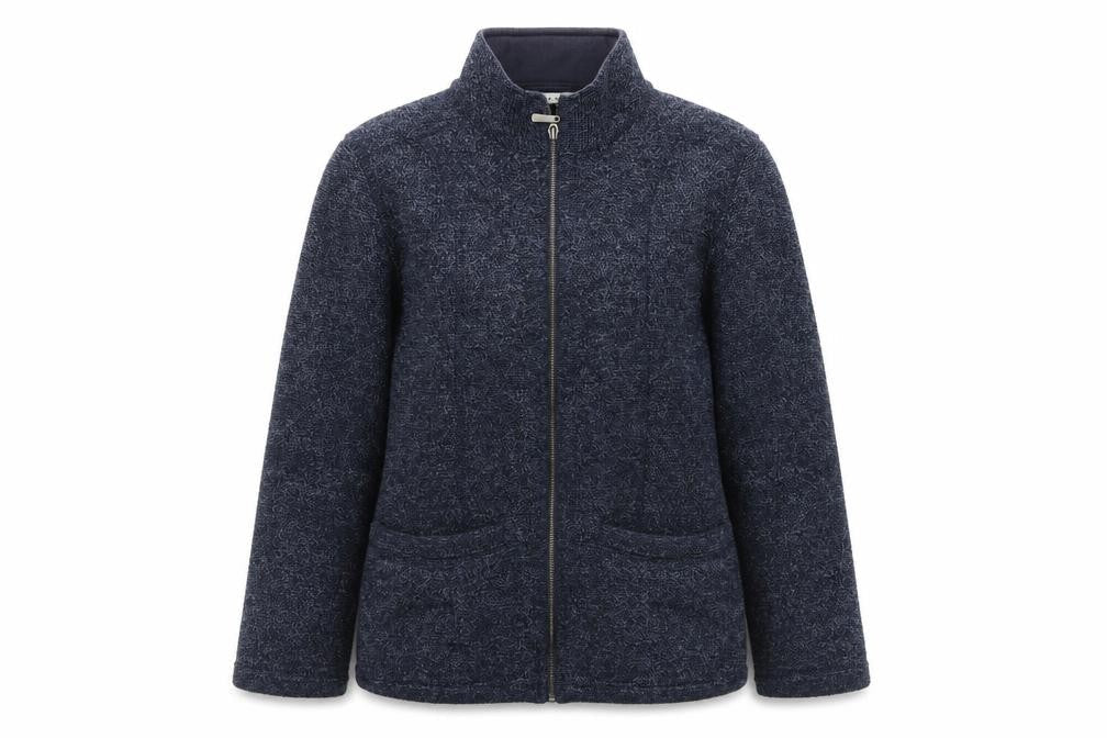 Marks & Spencer Women's Blue Mid-Length Jacket - Size 8