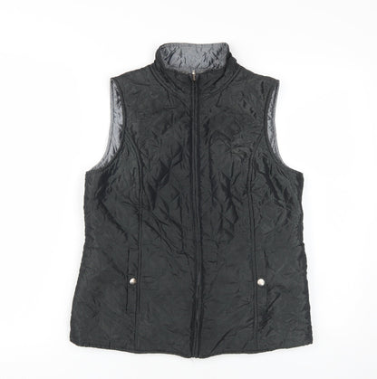 Dash Women's Black Quilted Waistcoat Size 10
