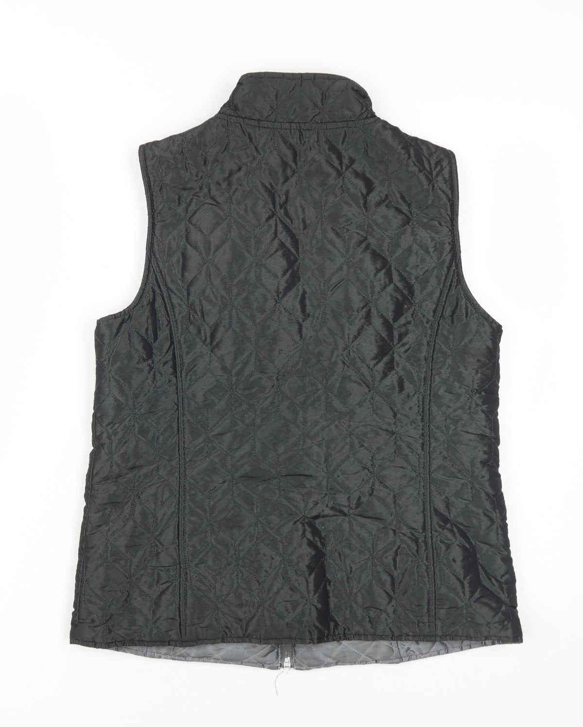 Dash Women's Black Quilted Waistcoat Size 10