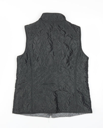 Dash Women's Black Quilted Waistcoat Size 10