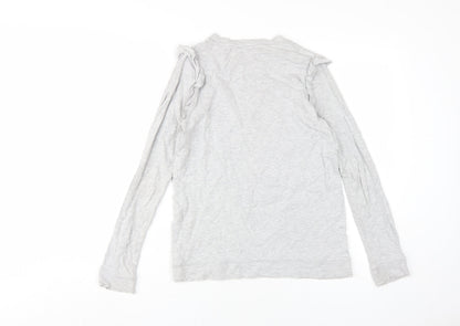 Oasis Women's Grey XS Basic Long Sleeve T-Shirt