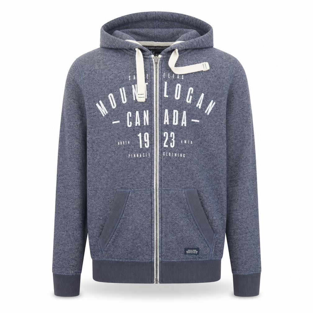 Next Men's Blue Full Zip Hoodie - Size S, Casual Style