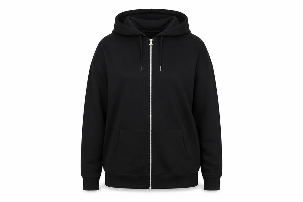 ASOS DESIGN Women's Black Full Zip Hoodie Size 8