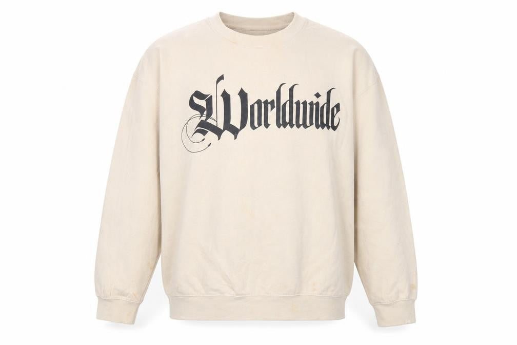 boohooMAN Men's Beige Pullover Sweatshirt M