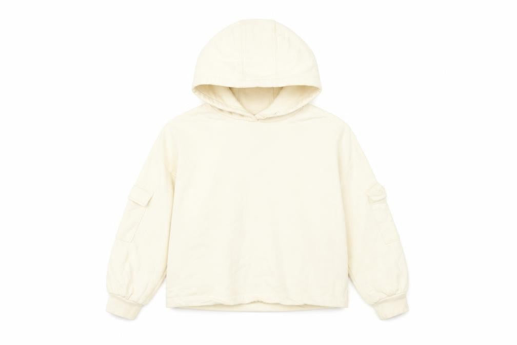 Marks & Spencer Girls Ivory Pullover Hoodie 9-10 Years