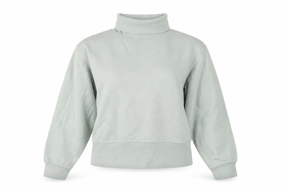 Zara Women’s Green High Neck Pullover Sweatshirt S