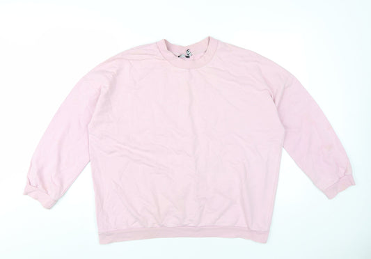 ASOS DESIGN Women’s Pink Pullover Sweatshirt M