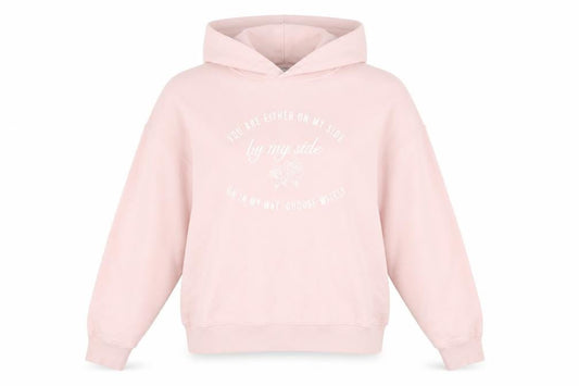 Bershka Women's Pink Pullover Hoodie, Size M