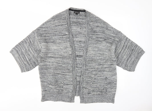 Topshop Women's Grey Cardigan, Open-Knit, Size 10