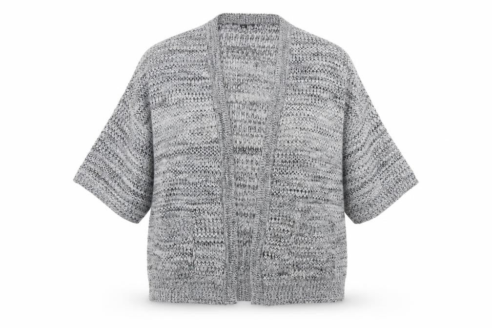 Topshop Women's Grey Cardigan, Open-Knit, Size 10